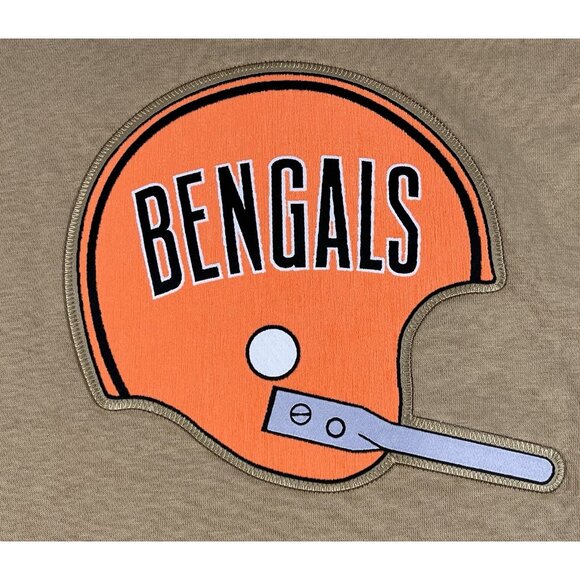 Nike Cincinnati Bengals Men's Size Large Tan Rewind Club Sweatshirt - Picture 4 of 10